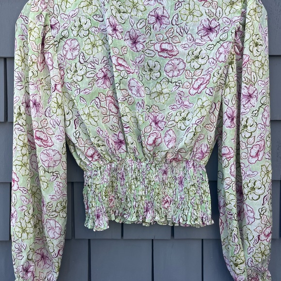 Zara Floral Blouse EUC Size M - Picture 3 of 3